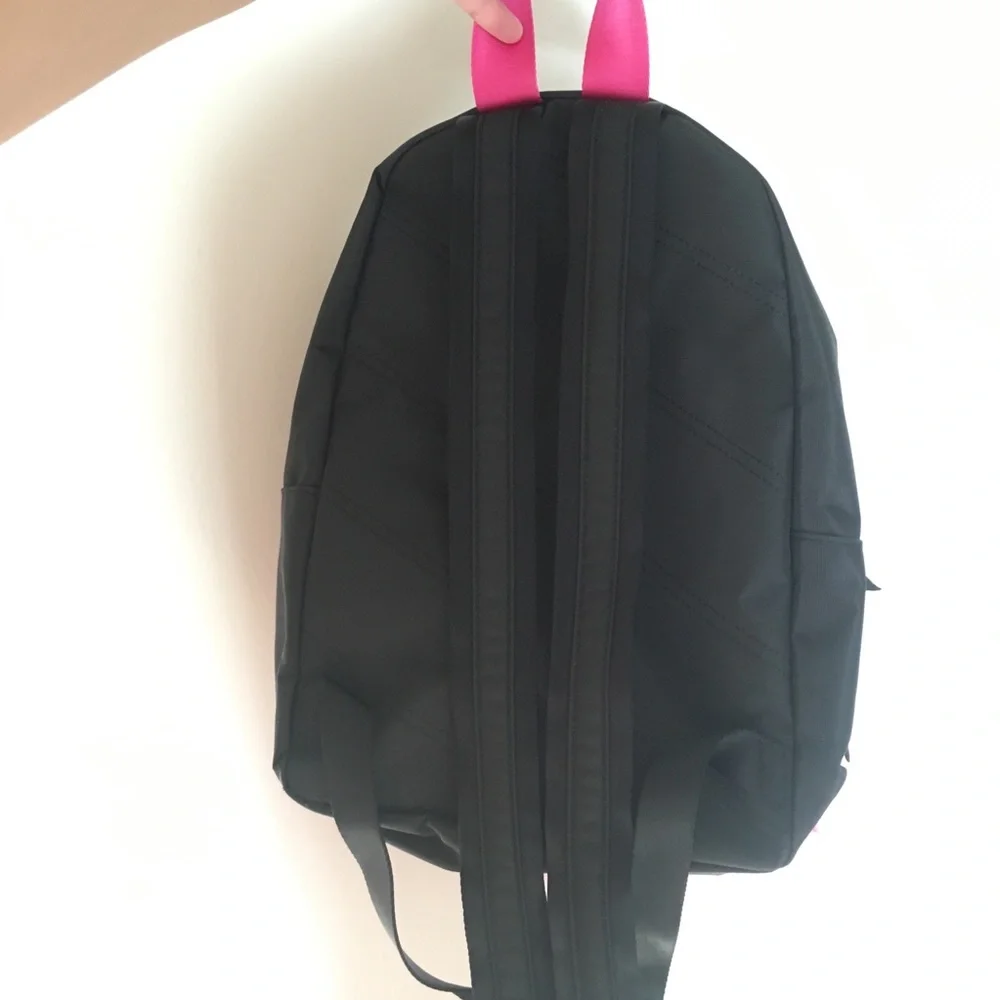 Marc Jacobs Love Canvas and Pink Fur Backpack